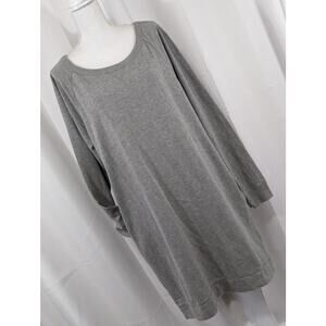 NWT@$69! THE GAP! ULTRA LING, GRAY SWEATSHIRT TOP! RECYCLED COTTON, POLY! SZ XLT